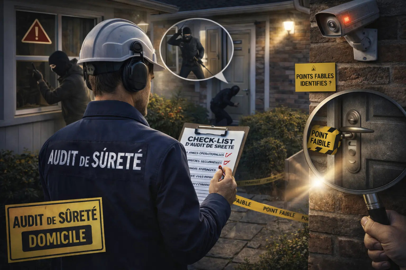 Home-jacking, cambriolage : audit de sureté du domicile