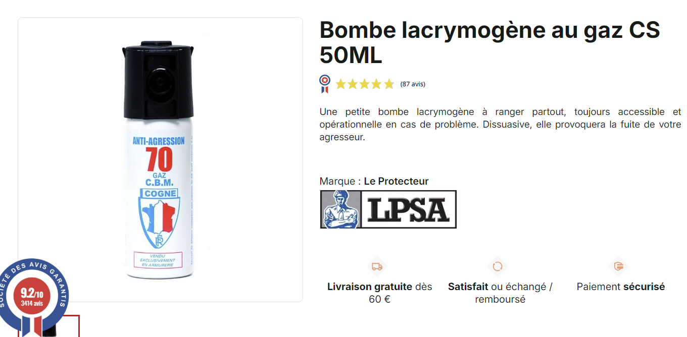 Alarme avec diffuseur de gaz lacrymogène 100% autonome QGAZ 150 Qualiforce